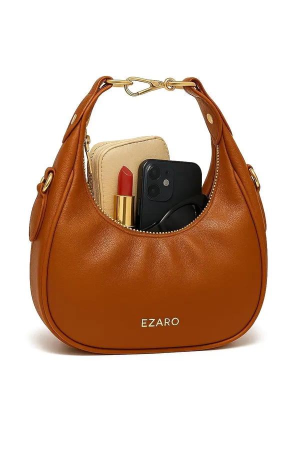 Tan_Brown_Faux_Leather_Premium_Shoulder_Bag_For_Women