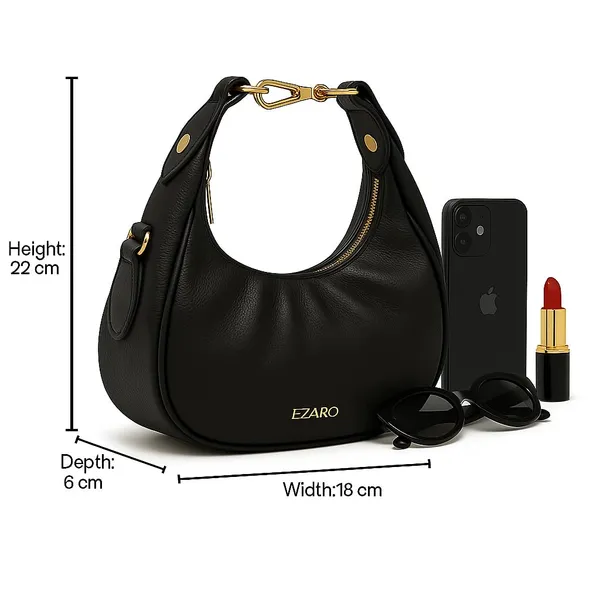 Black_Faux_Leather_Premium_Shoulder_Bag_For_Women