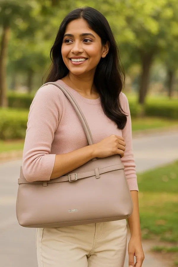 Beige_Faux_Leather_Premium_Shoulder_Bag_For_Women