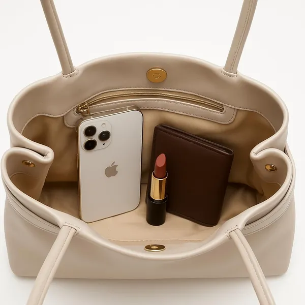 Beige_Faux_Leather_Premium_Shoulder_Bag_For_Women