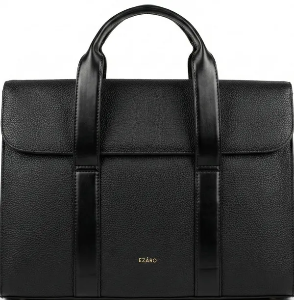 Black_Faux_Leather_Premium_Laptop_Bag_For_Women