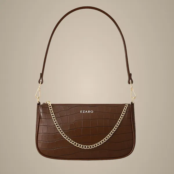 Dark_Brown_Faux_Leather_Premium_Shoulder_Bag_For_Women