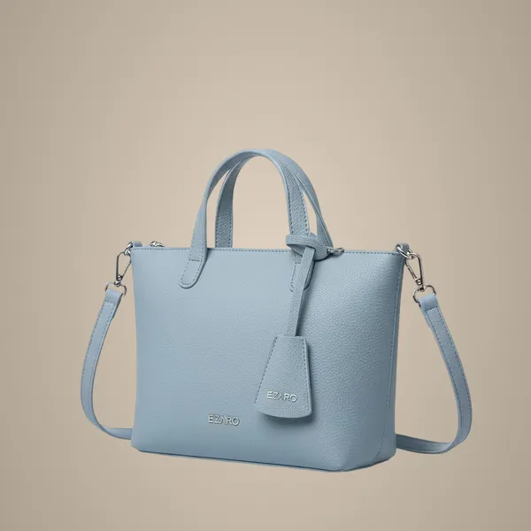 Sky_Blue_Faux_Leather_Premium_Shoulder_Bag_For_Women