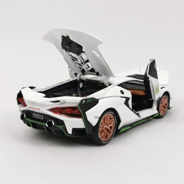 White_Diecast_Car_1:24_Lamborghini_Sian_63_Metal_Car_Model_Die_Cast_Toys_Pull_Back_Car_Toy_For_Kids_And_Car_Lovers