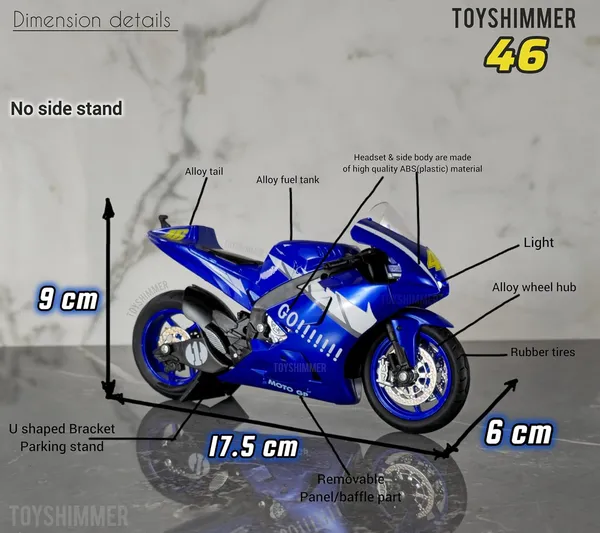 Blue_Moto_Gp_46_Practice_Track_Bike_Diecast_Motorcycle_With_Light_&_Sound,1:12_Scale