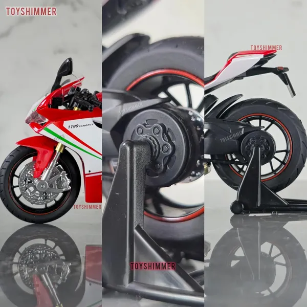 White_Red_Ducati_1199_Superleggera_Superbike_Sporty_Diecast_Motorcycle_Model,_Light_&_Sound_Function,1:12_Scale