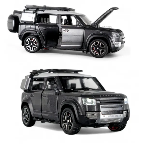 Toyshimmer_Range_Rover_Defender_1:32_Scale_Model_Car_Exclusive_Alloy_Metal_Pull_Back_Die-cast_Car_Metal_Pullback_Toy_car_with_Openable_Doors_&_Light_Music_Best_Gifts_Toys_Kids