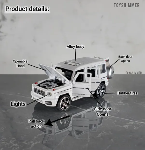 Mercedes_Benz_G65_1:32_Model_Car_Exclusive_Alloy_Metal_Pull_Back_Die-cast_Car_Diecast_Metal_Pullback_Toy_car_with_Openable_Doors_&_Light_Music_Best_Gifts_Toys_for_Kids(color:_white)