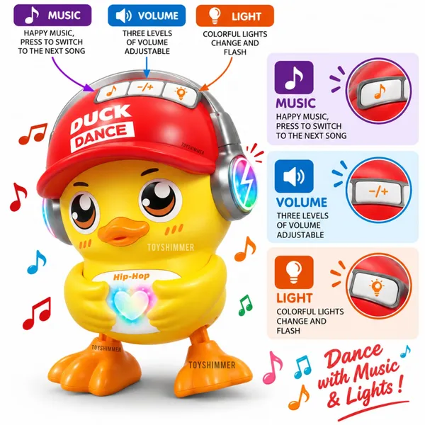 Toyshimmer_Cute_dancing_duck_Toys_Hip-Hop_Dancing_Duck_with_Music_and_Lights_Electric_Duck_for_Kids
