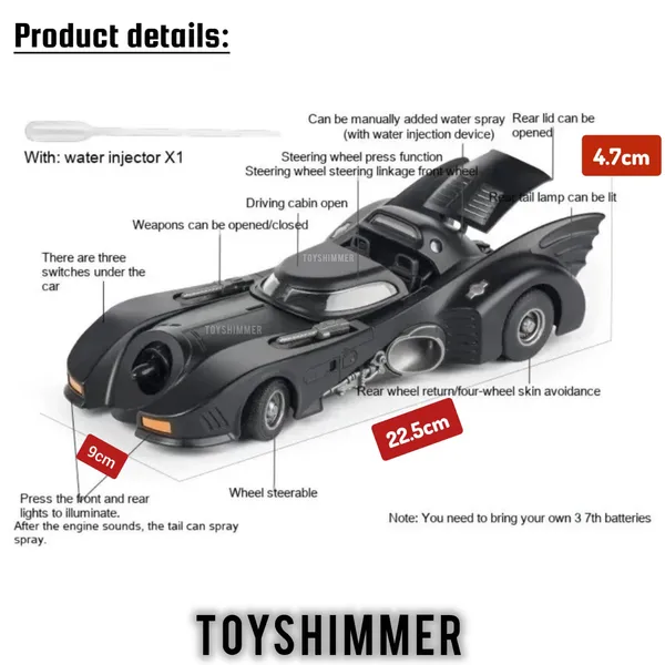 Toyshimmer_1989_Batmobile_Diecast_Car_Scale_1:24_Alloy_Collectible_–_Classic_Batman_Vehicle_Model