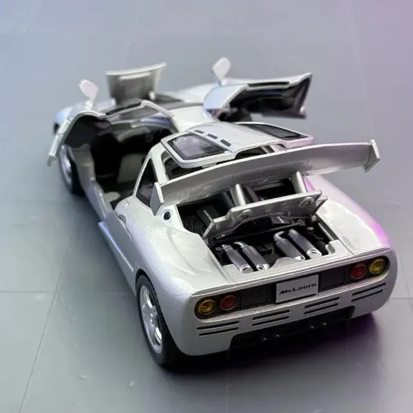 Toyshimmer_1995_McLaren_F1_GTR_Scale_1:32_Collection_Hobby_Diecast_Model_Toy_Car_(Color:_Silver)