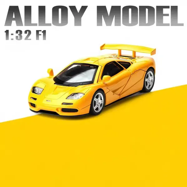 Toyshimmer_1995_McLaren_F1_GTR_Scale_1:32_Collection_Hobby_Diecast_Model_Toy_Car_(Colour:_Yellow)
