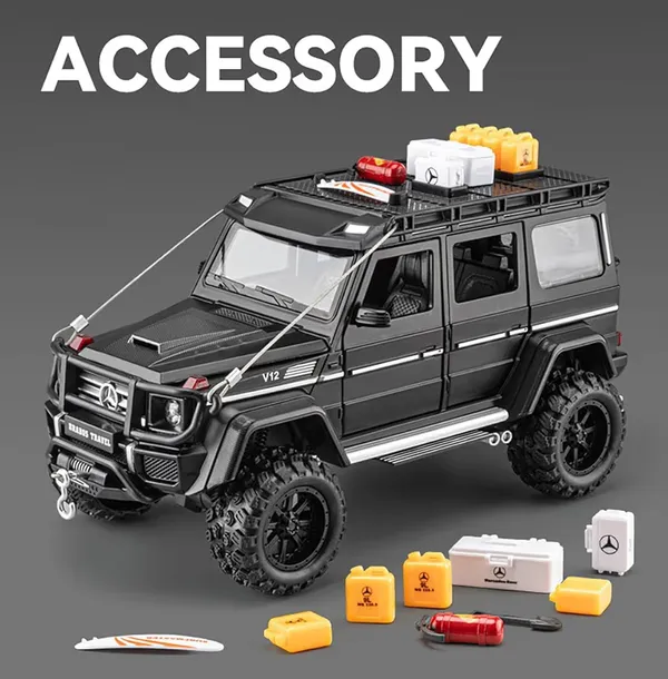 Black_1:24_Scale_Diecast_Merrc_G550_Brabus_Adventure_Large_With_6_Openable_Doors,Pull_Back_Action,Lights,Music_&_Working_Horn