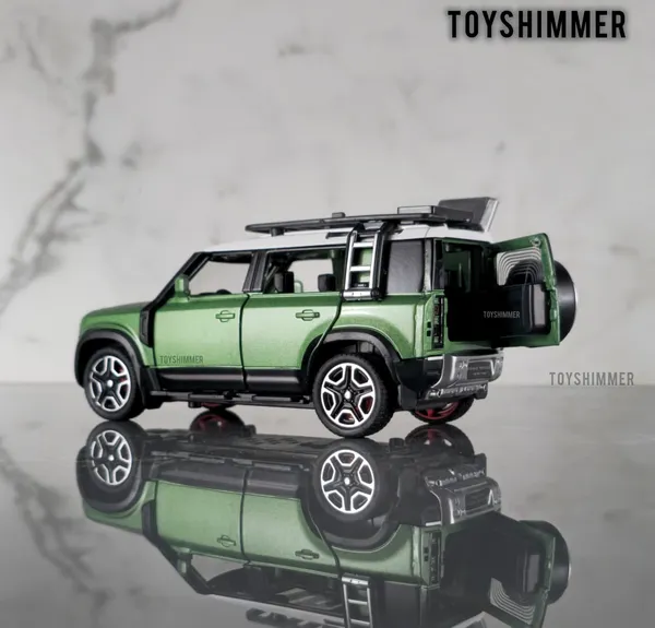 Toyshimmer_Range_Rover_Defender_1:32_Scale_Model_Car_Exclusive_Alloy_Metal_Pull_Back_Die-cast_Car_Metal_Pullback_Toy_car_with_Openable_Doors_&_Light_Music_Best_Gifts_Toys_Kids