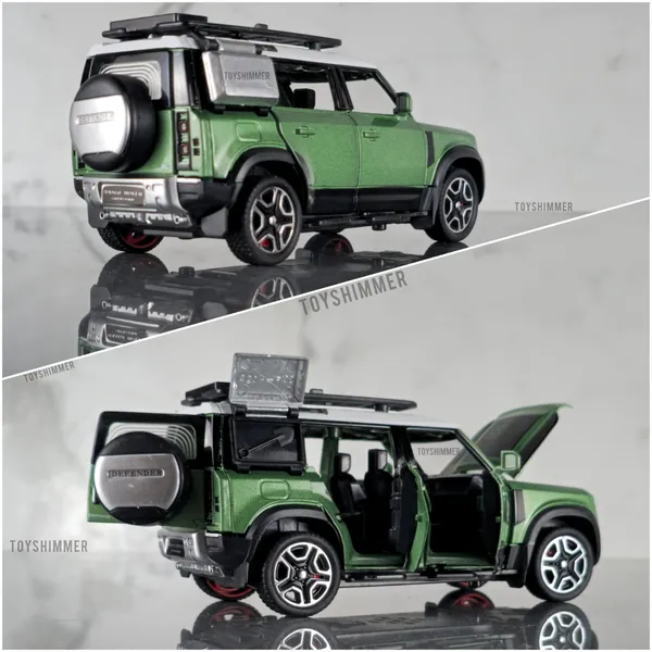 Toyshimmer_Range_Rover_Defender_1:32_Scale_Model_Car_Exclusive_Alloy_Metal_Pull_Back_Die-cast_Car_Metal_Pullback_Toy_car_with_Openable_Doors_&_Light_Music_Best_Gifts_Toys_Kids