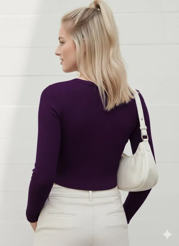Purple_Pintucks_Solid_Ribbed_Top
