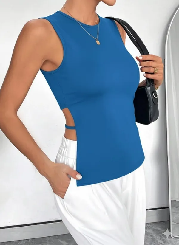 Blue_Premium_Back_Cut_Out_Top_For_Women