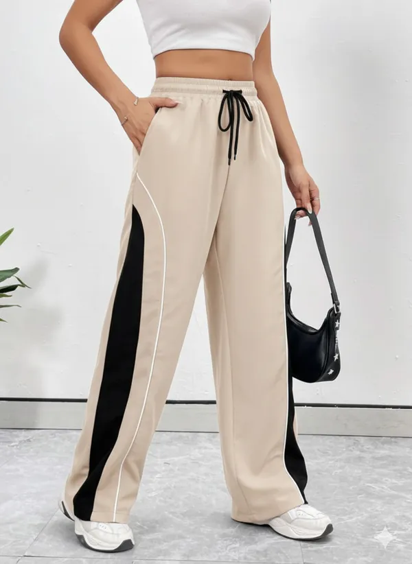 Beige_Premium_Colourblocked_Relaxed_Fit_Trousers_For_Women