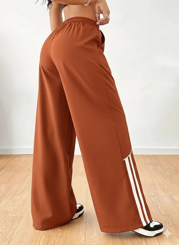 Rust_Premium_Stripe_Detail_Relaxed_Loose_Fit_Trousers_For_Women