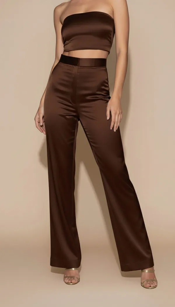 Brown_Premium_Regular_Straight_Fit_Satin_Trousers_For_Women