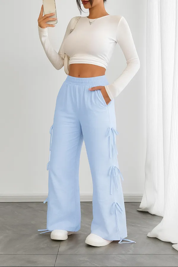 Blue_Premium_Bow-Detail_Trousers_For_Women