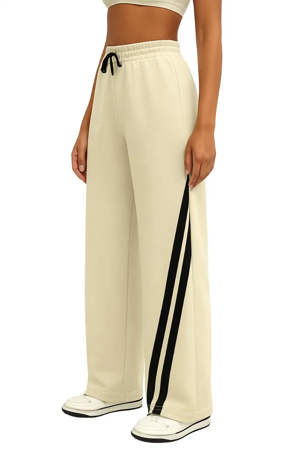 Beige_Premium_Colorblocked_Taped_Sweatpants_For_Women
