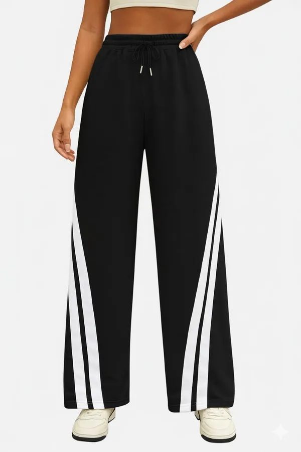 Black_Premium_Colorblocked_Taped_Sweatpants_For_Women