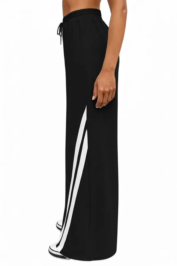 Black_Premium_Colorblocked_Taped_Sweatpants_For_Women