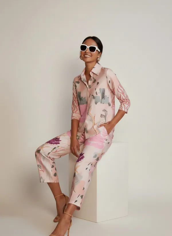 Pink_Printed_Top_With_Trouser_For_Women