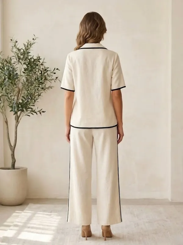 Solid_Pure_Cotton_Shawl_Neck_Co-Ords