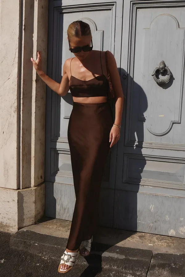 Brown_Premium_Solid_Satin_Co-Ord_Set_For_Women