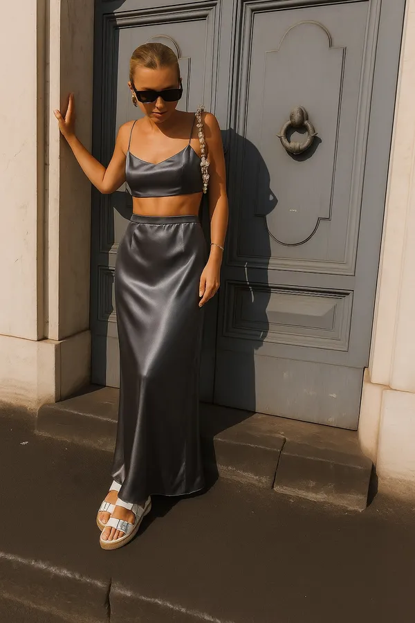 Grey_Premium_Solid_Satin_Co-Ord_Set_For_Women