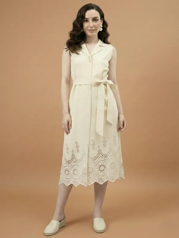 Off_White_Cotton_Schiffli_A-Line_Midi_Dress_For_Women