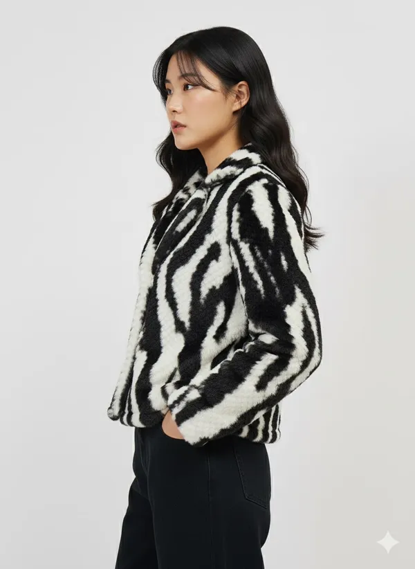 Black_Premium_Fur_Single_Breasted_Coat_For_Women