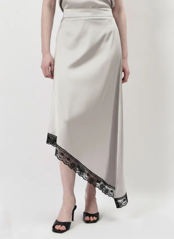 Silver_Lace_Asymmetric_Satin_Skirt