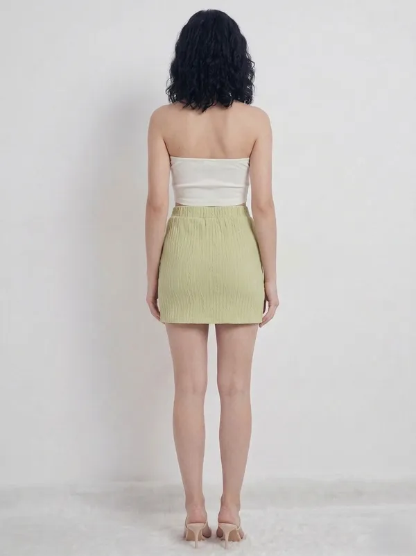 Green_Self_Design_Straight_Mini_Skirt_For_Women