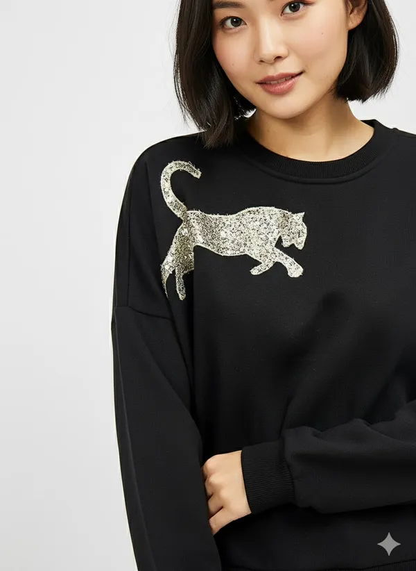 Black_Premium_Tiger_Embroidered_Sweatshirt_For_Women