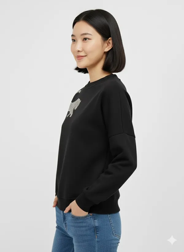 Black_Premium_Tiger_Embroidered_Sweatshirt_For_Women