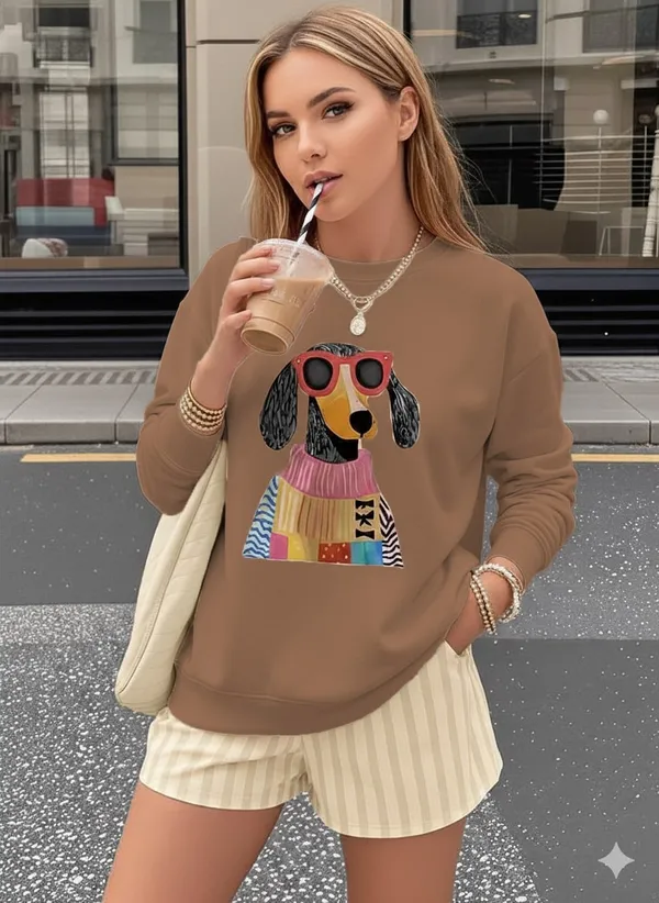 Brown_Premium_Dog_Printed_Sweatshirt_For_Women