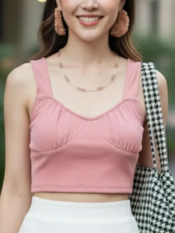 Pink_Pretty_Solid_Bustier_Top_For_Women