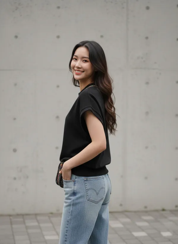 Black_Embroidered_Oversized_Top_For_Women