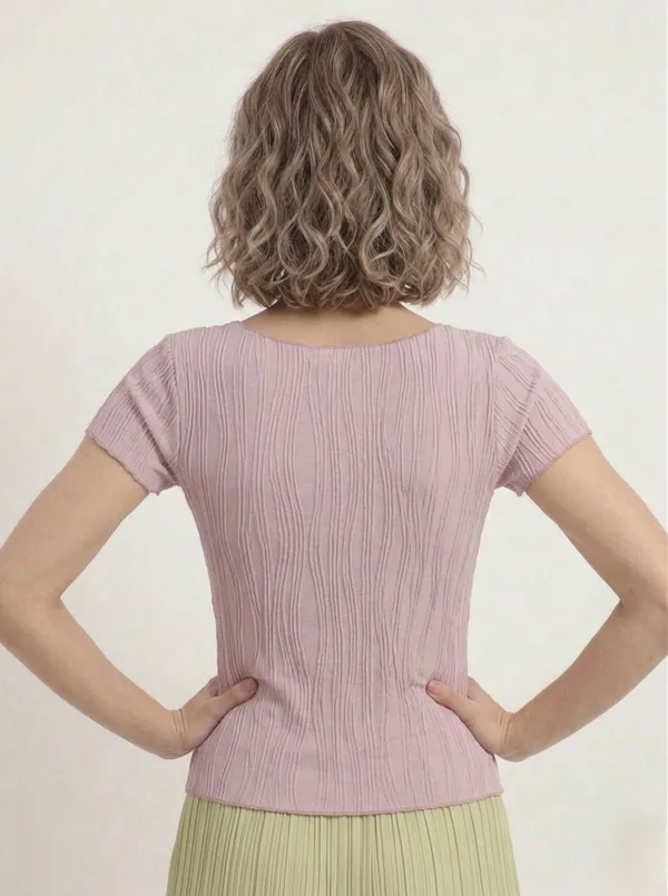 Lavender_Round_Neck_Textured_Top_For_Women