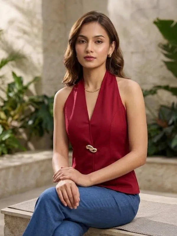 Red_Embellished_Halter_Top
