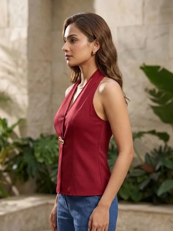Red_Embellished_Halter_Top