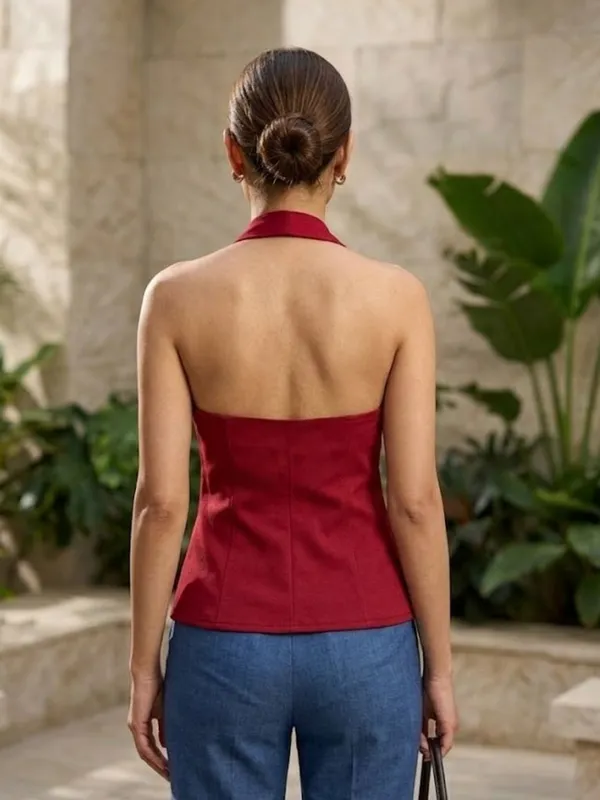 Red_Embellished_Halter_Top