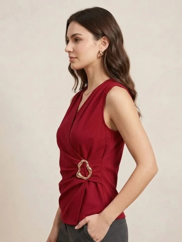 Maroon_Aurelia_Wrap_Top