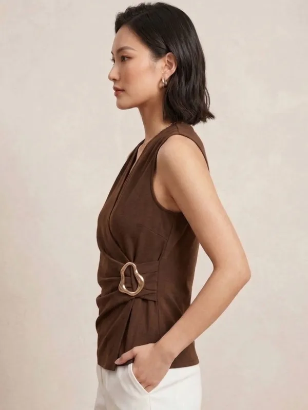 Brown_Aurelia_Wrap_Top