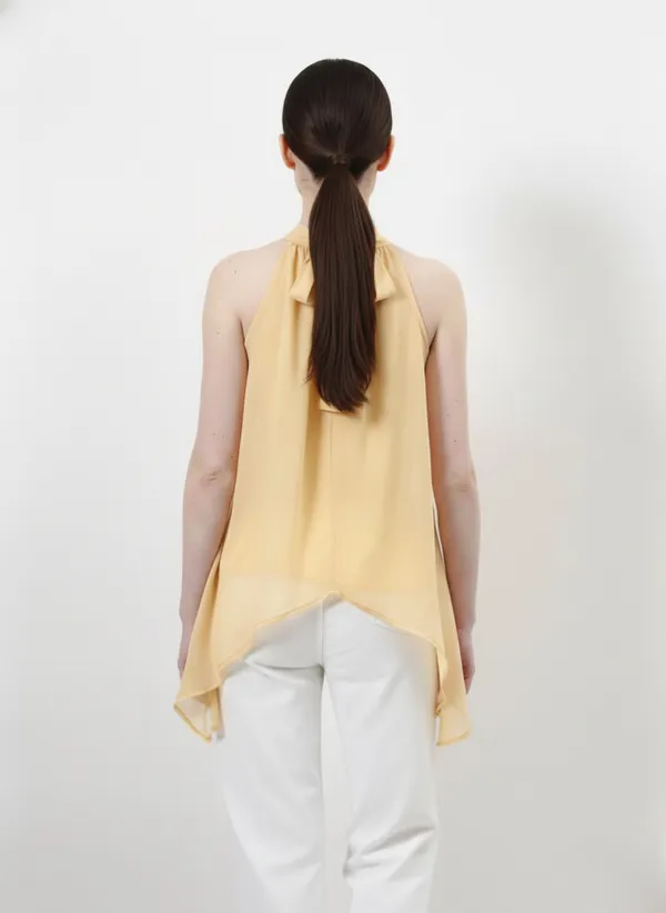 Yellow_Halter_Neck_Tie-Up_Asymmetrical_Top_For_Women