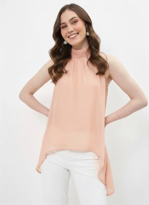 Peach_Halter_Neck_Tie-Up_Asymmetrical_Top_For_Women