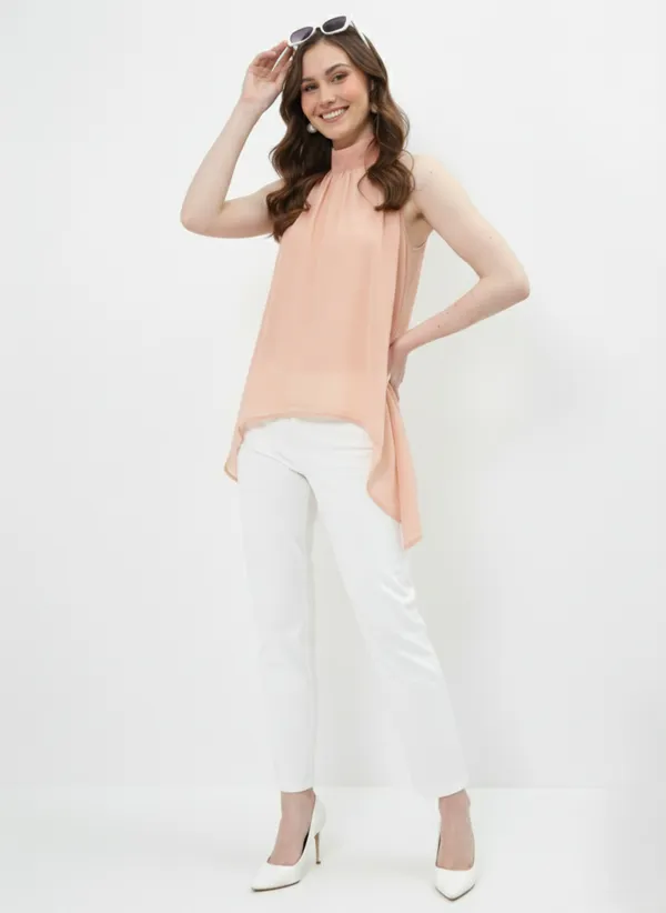Peach_Halter_Neck_Tie-Up_Asymmetrical_Top_For_Women